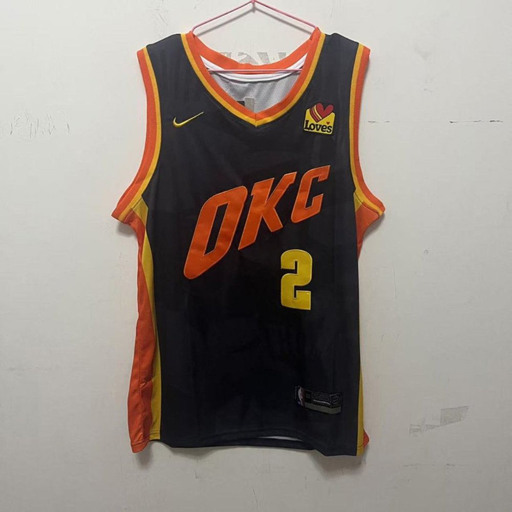 NBA Oklahoma City Thunder Shai Gilgeous-Alexander Black Jersey